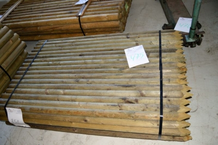 Tip Piles Ø5x140 cm, pressure treated, approximately 85 units