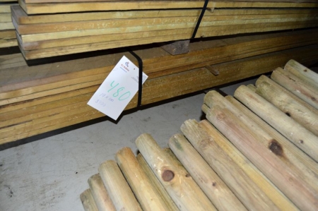 Full-edged boards 19 * 100 mm pressure-treated. Length: 390. Number of approximately 90 pcs.
