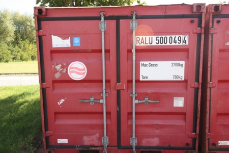 Materialcontainer, Tragfähigkeit 700 kg. LKW-Halterung. BxTxH: ca. 224 x 140 x 214 cm. Mittelstand