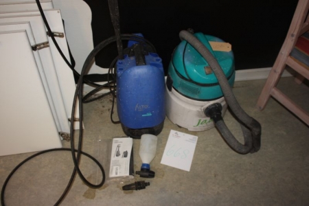 Pressure washer, Alto Force, KEW + vacuum cleaner