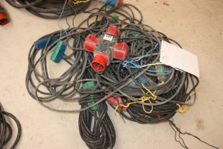 Lot power cables with distribution boxes