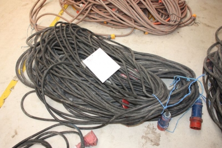 Lot power cables, 380 volts