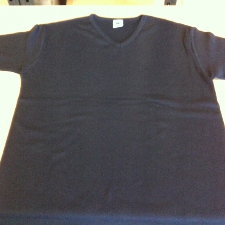 Corporate clothing without print unused: 30 pcs. Large, black v-neck, 100% cotton