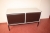 Office furniture consisting of angular table + drawer + 2 x low section with roll front, etc.