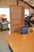 El-Heben / Senken Schreibtisch (Tischplatte: B: 1,95 cm L: 1,00 cm) + Stuhl und Schubladen + Bücherregal, Schrank mit Roll-Front + Top-Gehäuse