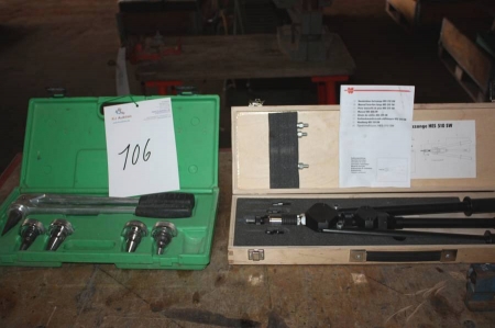 Udkravningssæt for plastrør + popnittetang,  Würth Manual Insertion tongs HES 510 SW. 