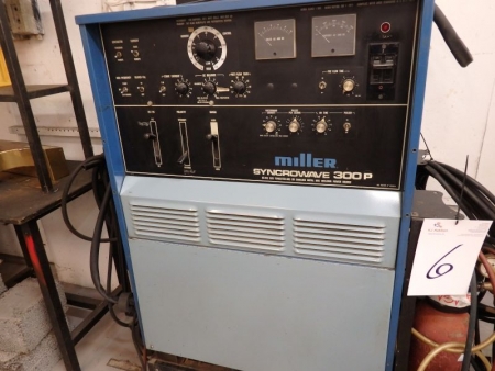 Welding rectifier, Miller 300 P, water-cooled including for Alu. h: 150, b: 80, d: 60 cm (Good condition) (oxygen and acetylene not included)