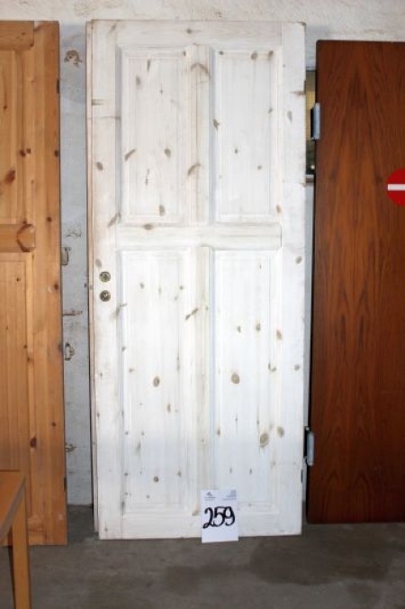 Dannebrog Türen, 2 Stck. Whitewash, 82x205 cm