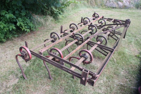 Harrow, width about 260 cm. 3-point hitch