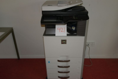 Sharp MX-2310u A3 farve kopimaskine, printer og scanner. Udskrivning på begge sider, scan til mail, 4 papir kasetter. testet OK.