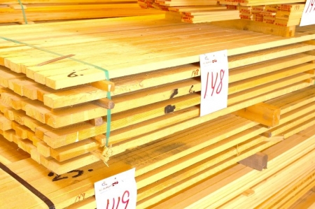 Pine u / s 25x50 mm approximately 470 meters length 3.90 meters