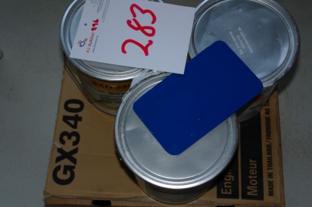 Box with 3x5L traffic enamel, brilliant blue