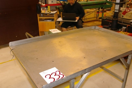 Stainless packing / sorting table Ca 100x120