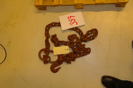 3,3m træk kæde godkendt 28T med mærkat