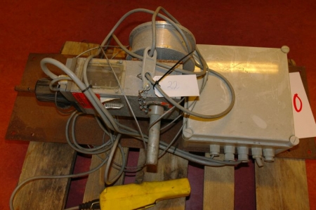 Gear motor mounted on plade.Port hoist (Specification see pictures)