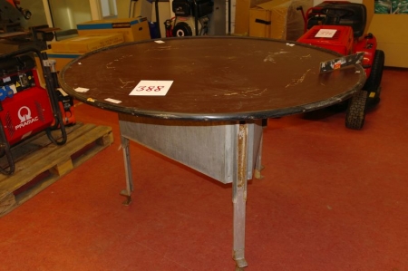 Rundt sorteringsbord Ø150cm H99cm, med el drev