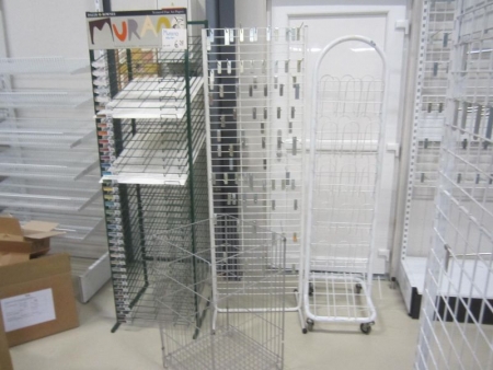 Cardboard Shelf to 50x70 cm and with 35 shelves, as well as 3 various racks,