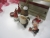 6 boxes Christmas card with envelope, 6 pcs goblins / Figures