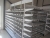 3 subjects sided store shelving, Expedit Basic 2, about 90xdybde 2x50x height 235 cm, white with black fodfri, with gable shelves at one gable and wire shelves, partitions mm chrome
