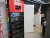 Cabinet Posca pens, approximately 88x depth 70 x height 215 cm, with movie player and audio, 6 drawers with doors