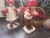 Komplet juleudsmykning fra butik på cirka 500 m2, stor julemand 2 meter høj, og flere mindre, figurer, træder, julepynt og meget mere