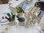 Large lot glass / porcelain paint and accessories, as well as glass pens
