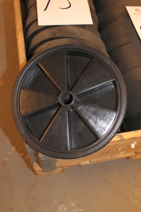 25 x transport wheels Ø240 mm. Hole: ø25 mm. (Archive picture)