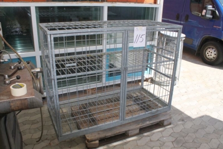Wire cage, lockable