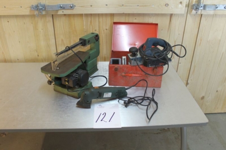 Scroll saw + triangle sander + electric power planer