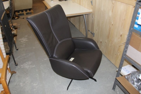 Hurup Armchair, with tilt, brown leather (as new)