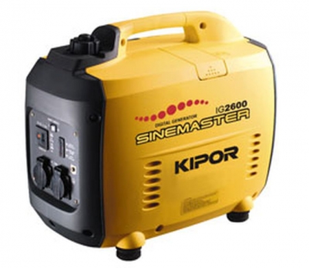 Ny- Demo Benzingenerator ”KIPOR” støjsvag 2600 W