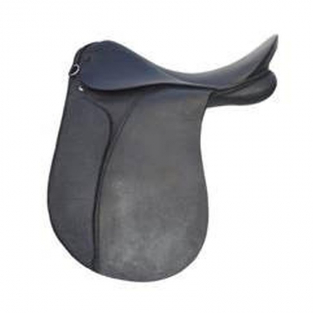 New Dressage Saddle, black leather, 17 "