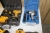 Dewalt 18v drill + jigsaw + two lamps (condition unknown) + air wrench set