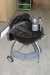 Charcoal grill with gas starter