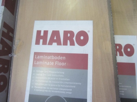 25,95 m2 laminate flooring, Haro in beech look, 9mm thickness of 15 unopened packages
