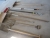 Set of garden tools; sneskraber, lopper shaft, shaft with piping, broom, rake, snow blade, handle, shovel