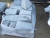 12 stk betonklodser med galvaniseret beslag, til nedgravning, 20/23x20/13x30 cm