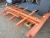 2-sided cantilever racking, width 135 cm, height 310 cm, 125 kg even load per impulsion