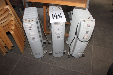 3 pieces electric heaters