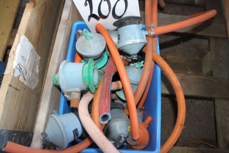 Box with gas regulators