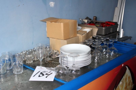 Various glasses and dishes