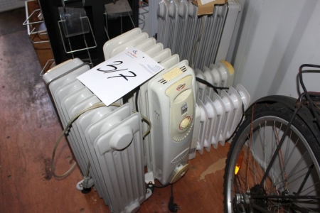 6 pcs. electric heaters, different size.