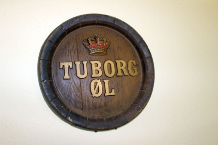 Tuborg 3 round signs + mirror + little sign to hang