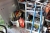 Contents 2 subjects steel shelving, saws + vice + socket + Hilti TE 74 + toolboxes + planing, etc.