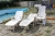 2 sun beds (one brand Jardin) + 1. Jardin position chair white