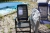 2 pcs. Jardin Siena position chairs (1 pc. Plastic) + 3 blue position chairs, unknown fab.
