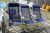 2 stk. Jardin Siena positionsstole (1 stk. i plastik) + 3 blå positionsstole, ukendt fab.
