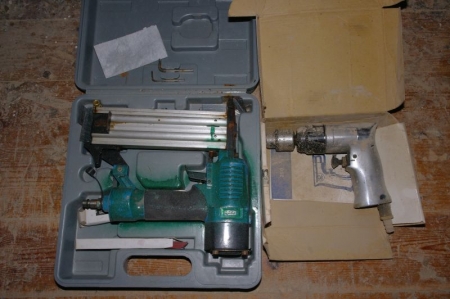 Dykker/klemmepistol, Güde, 15-50 mm, trykluft, + 1 stk. trykluft boremaskine