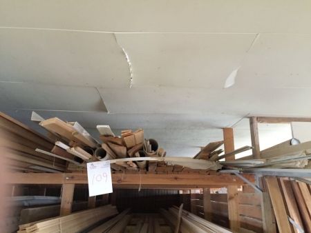 furrings of wood, ceiling boards, Alu. Profiles (estimated 200 m)