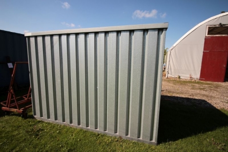 Shed in galvanized steel, 200x300x200 cm